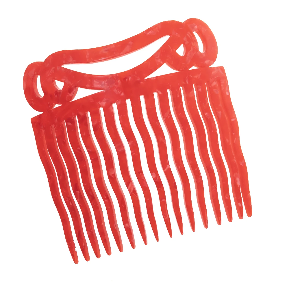 Vintage Hair Combs Colorful Acetate Hair Accessories Tortoiseshell Women Hair clips Flamenco Headdresses Comb Hair forks jewelry
