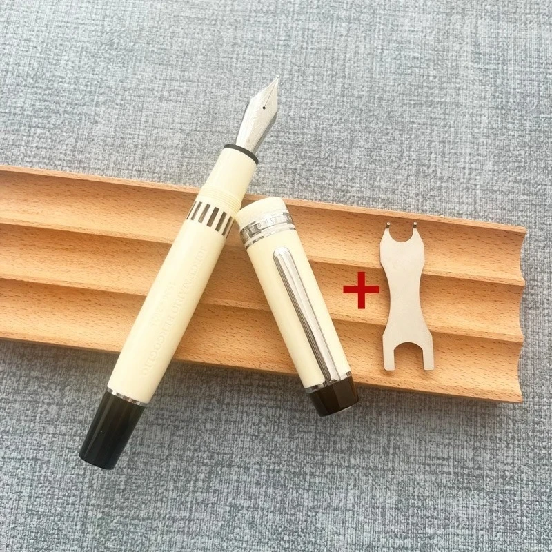 

With Wrench! WingSung 930 Resin Piston Fountain Pen - Large No.9 F/M/B Iraurita Nib Gold/Silver Clip Writing Gift Pen