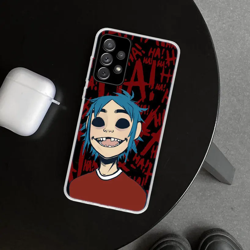 Gorillaz Anime Phone Case for Samsung Galaxy A15 A25 A35 A55 A14 A24 A34 A54 A04S A13 A23 A33 A53 A03S A52 A12 A22 A32 A02S