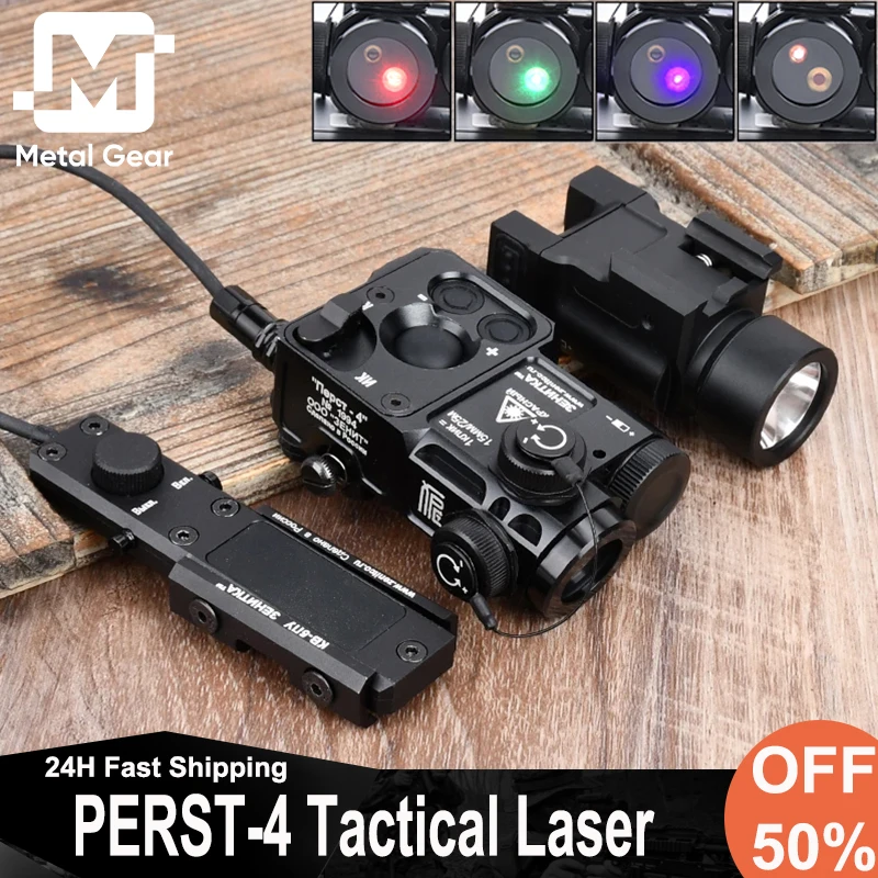 

WADSN Tactical Zenitco Perst 4 Red Green Blue IR Laser Sight Klesch 2U 2P High Power Flashlight K-2P Metal CNC Scout Light