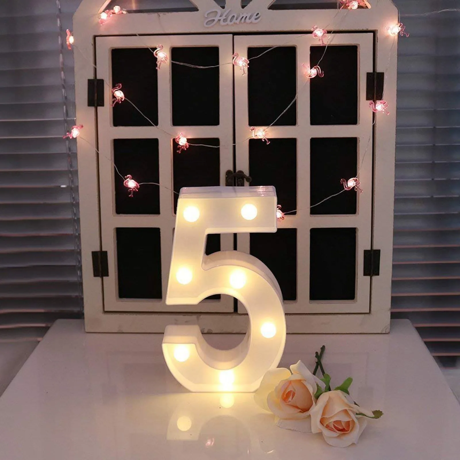 Alphabet Letter LED Lights Luminous Number Lamp Decor Battery Night Light For Home Wedding Birthday Christmas Party Decoration