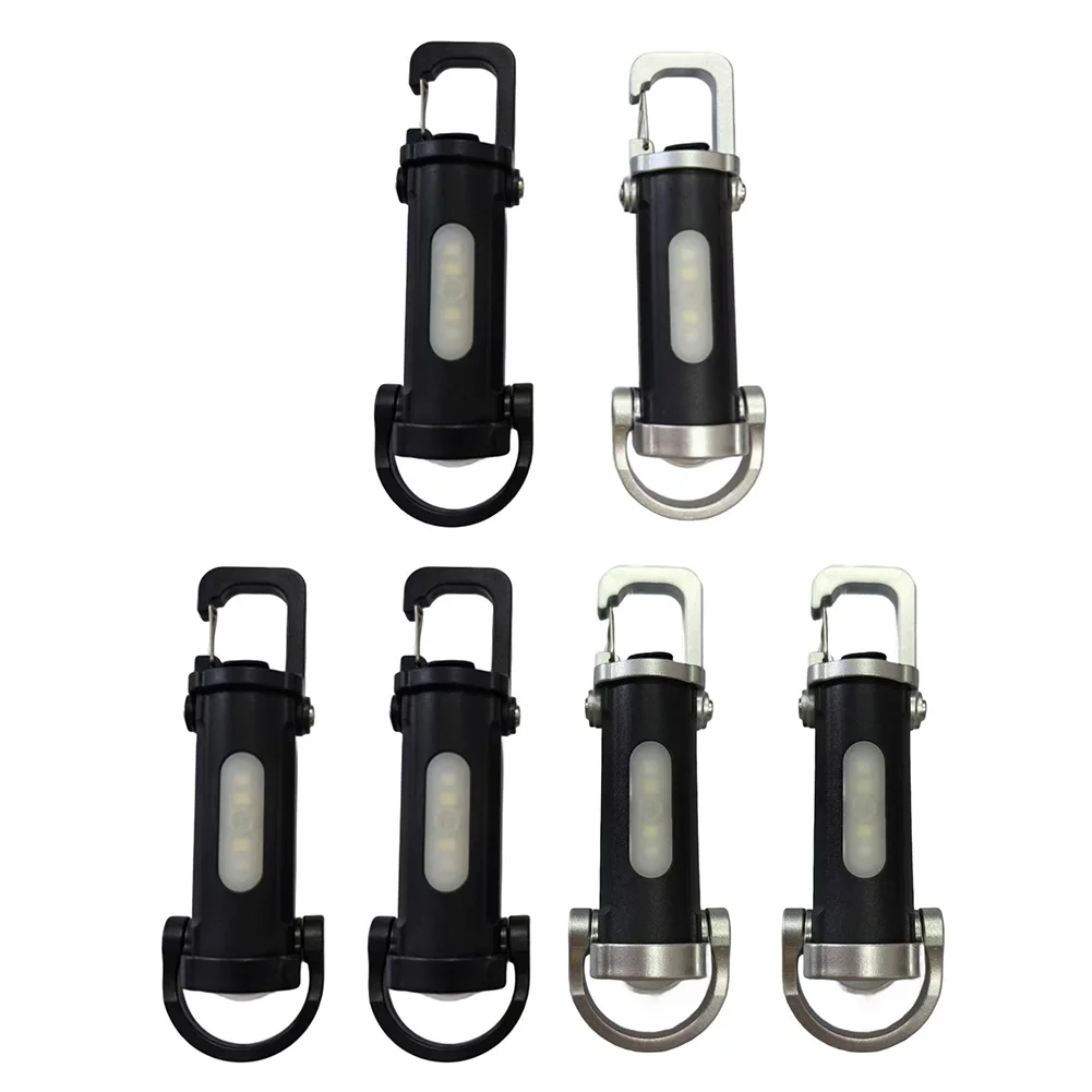 Mini torcia portachiavi ricaricabile tramite USB Design compatto impermeabile con modalità di luminosità elevata e bassa per attività all'aperto