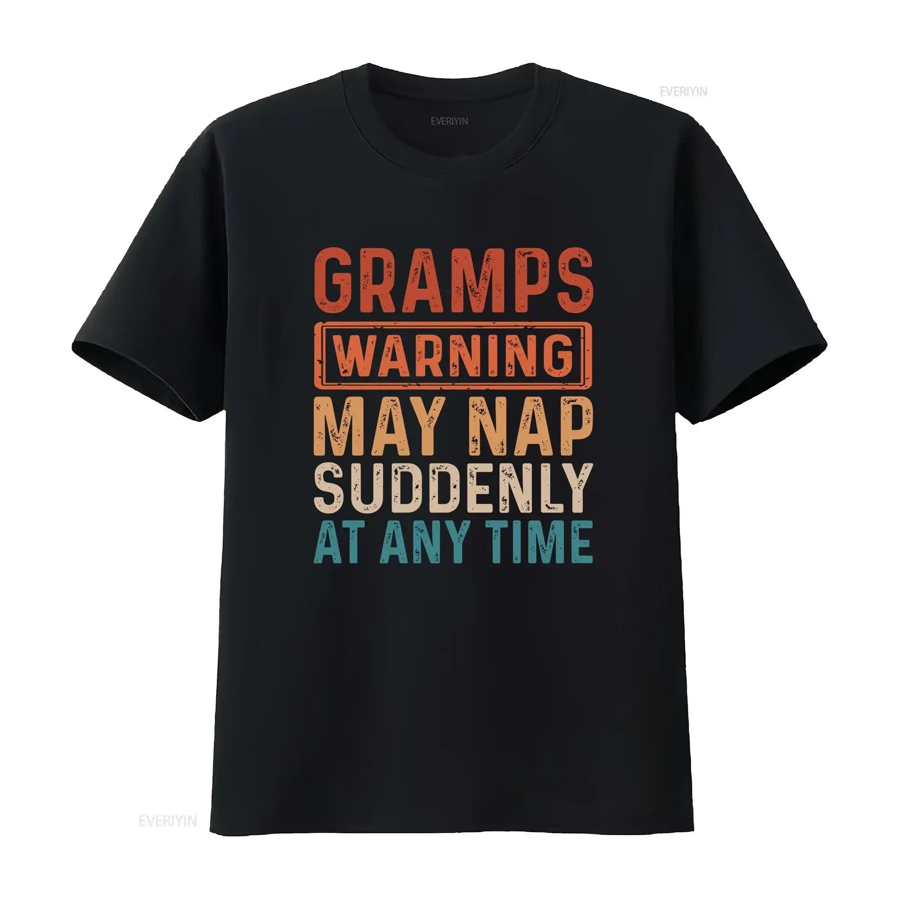 Funny Gramps shirt Warning May Nap Suddenly At Any Time T Father's Day s for Dad or Grandpa vintage Washed Stylish Casual