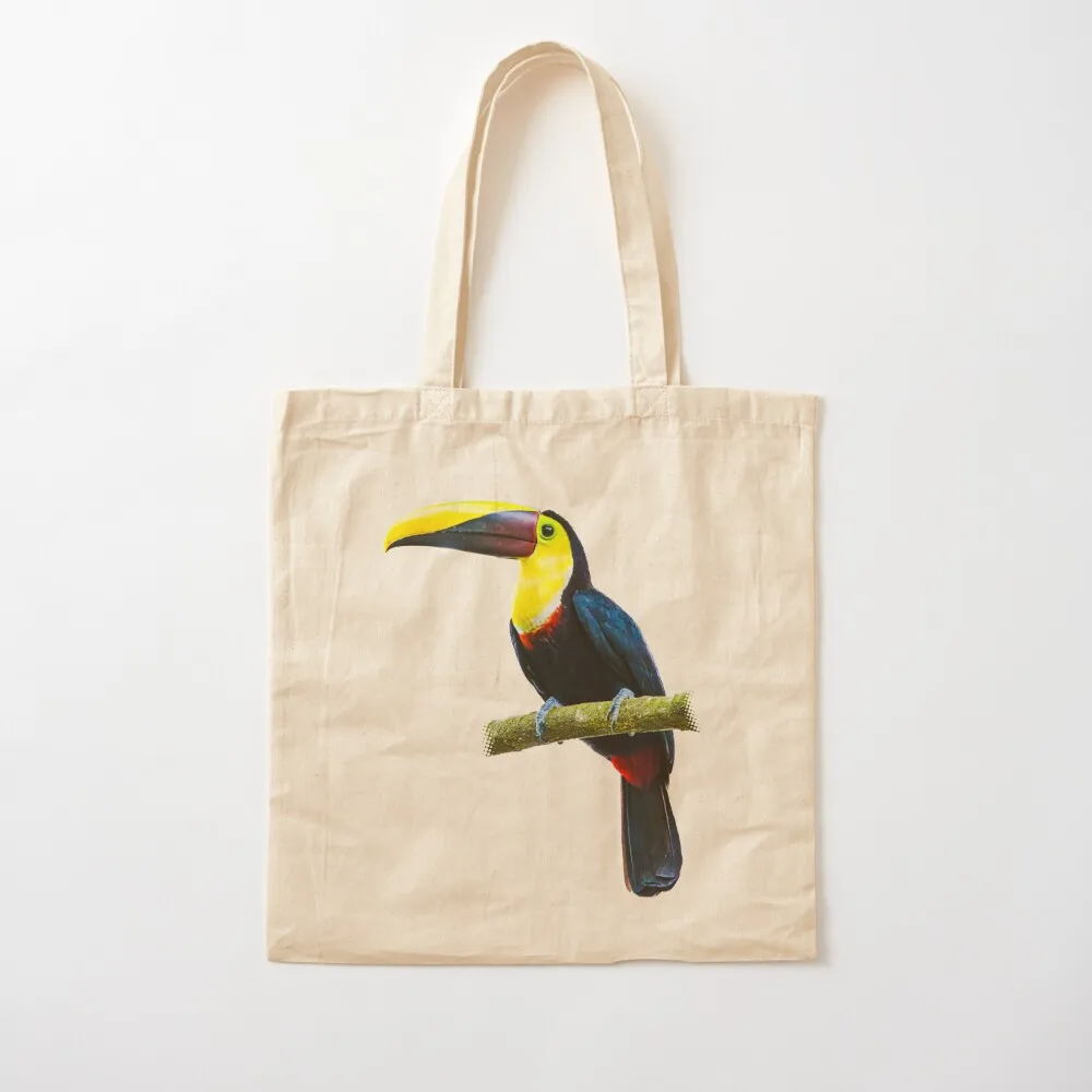 Toucan on a Branch Tote Bag Women's bags Custom bag Canvas shoulder bag Canvas