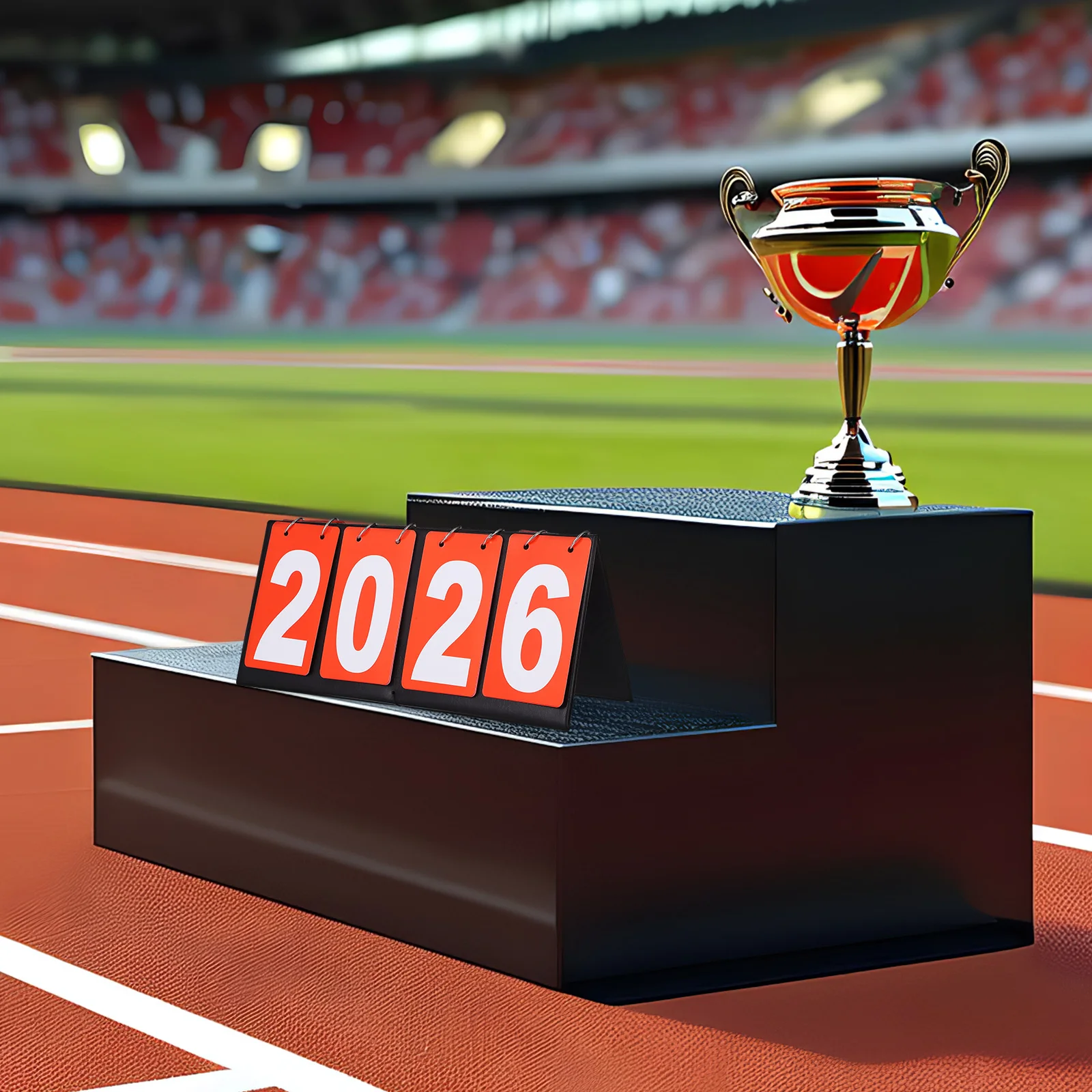 

Basketball Football Scoreboard Portable Tabletop Flipper Score Keeper For Multi-Sport Outdoor Indoor Red