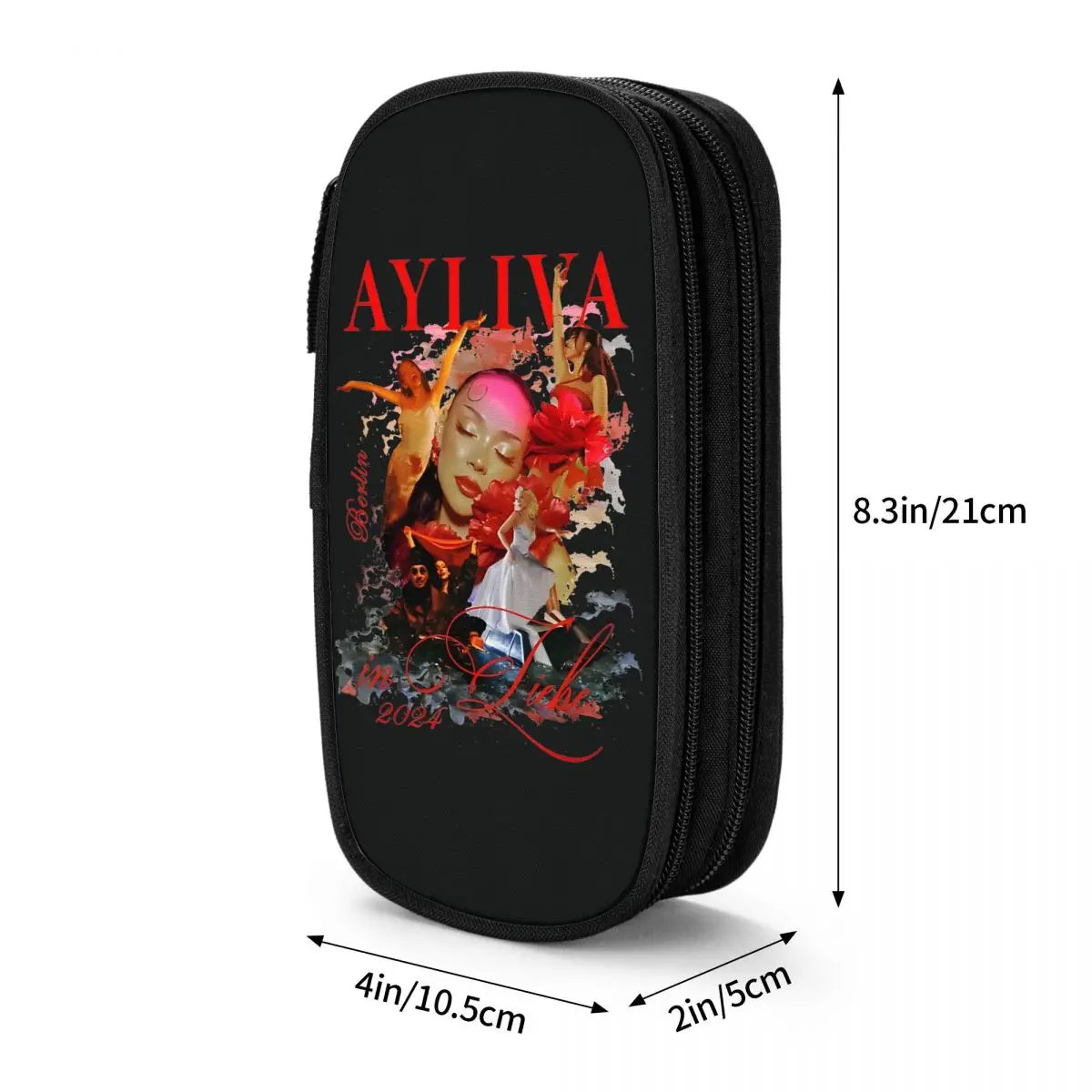 Ayliva In Liebe Tour 2025 الحفل قلم رصاص الحقيبة المغني البوب الموسيقى مدرسة مقلمة بنات بنين سستة مطبوعة القرطاسية المدرسية