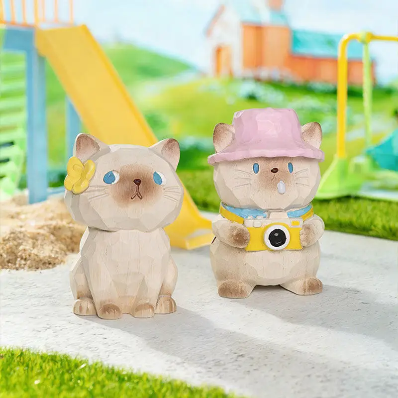 

Оригинальная серия Blind Box «Дневник путешествий кошки»: милые фигурки кошек, украшение для приборной панели автомобиля, декор для офисного стола, креативный подарок для фанатов