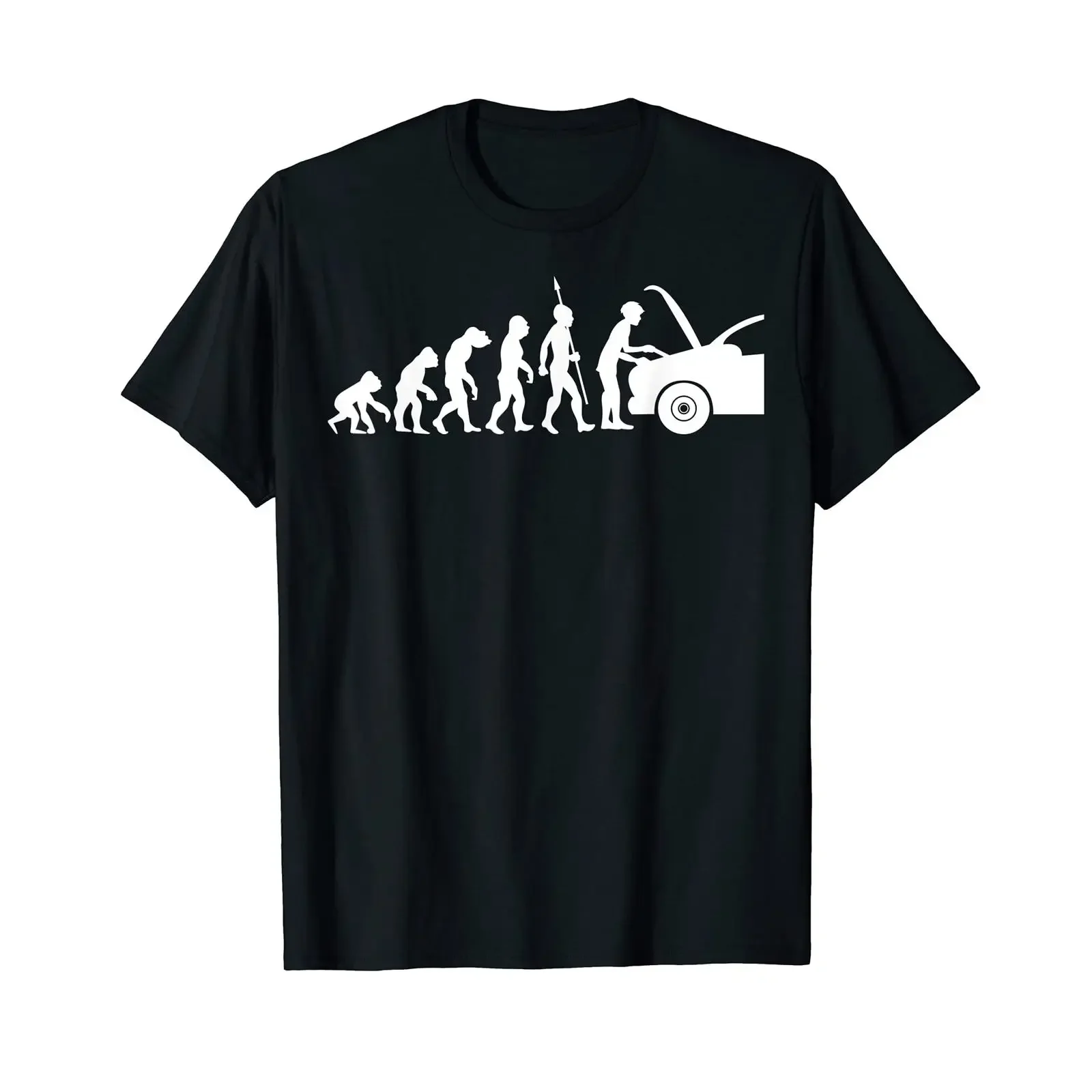 Evolution Mechanic Car Repair Shop T Shirt vintage Washed Stretched Versatile Casual Slightly Top For Everyday Wear Soft
