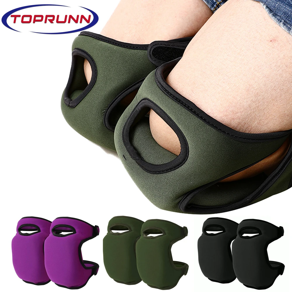 1Pair Gardening Knee Pads  Anti Slip Knee Protectors Protective Cushion Soft Kneepad For Gardener Cleaning Work Scrubbing Floors