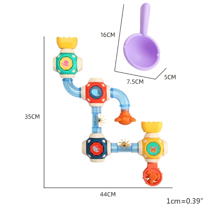 DIY blok rurowy zabawka do kąpieli woda do zestawu do zabawy letni prezent dla dziecka Kiddie maluch