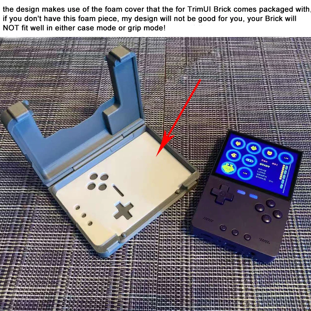 

3 in 1 Protective Cover For Trimui Brick Retro Handheld Game Console Case