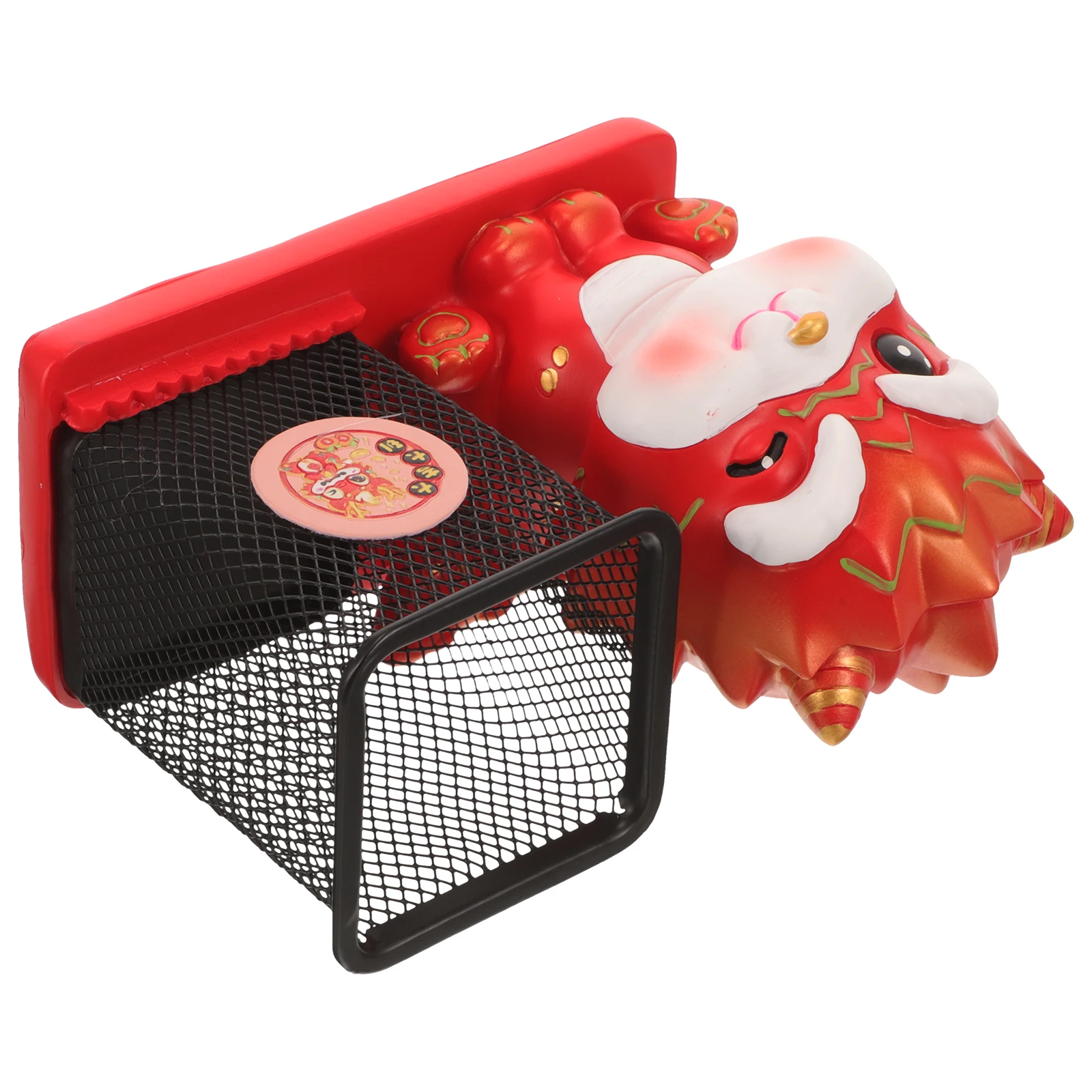 

Dragon Pen Red Desk Pen Pencil Holder ganizer Large Space Storage Bedroom Study Office Gift New Year Bucket