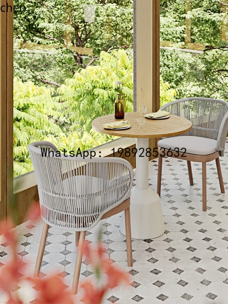 outdoor tables and chairs courtyard garden villa balcony leisure area layout outdoor dew