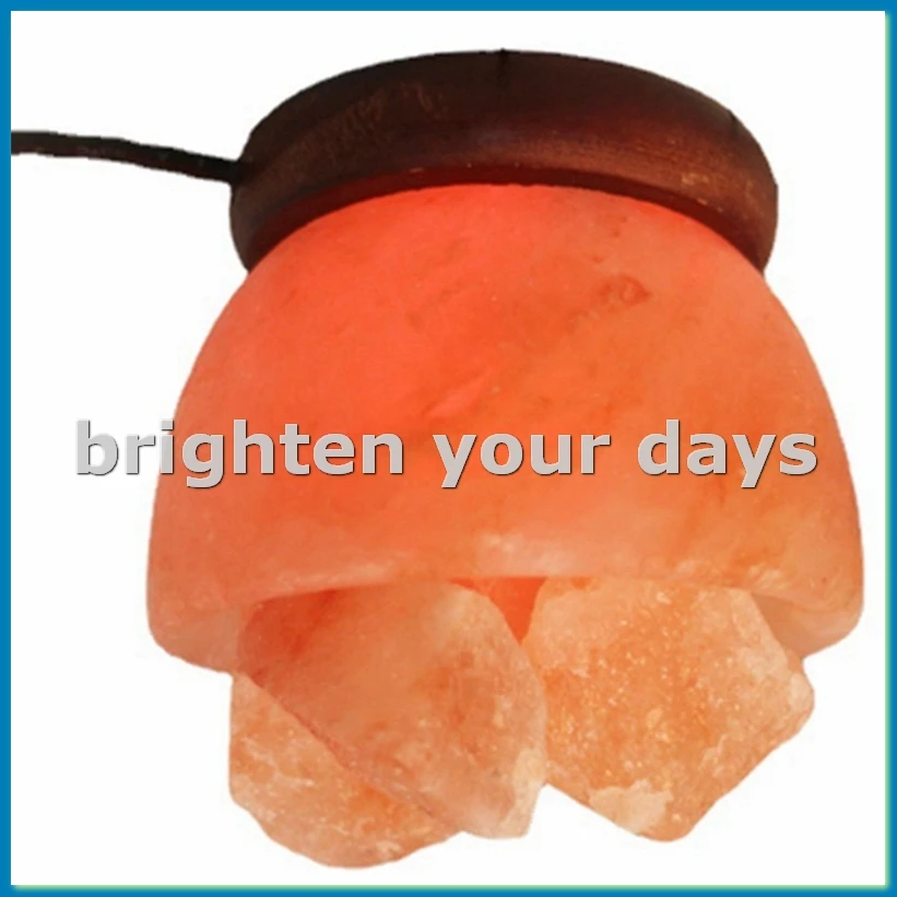 Lámpara LED de sal de cristal del Himalaya, luz nocturna que cambia de Color, purificador de aire, lámpara decorativa para mesita de noche, ornament-A23U