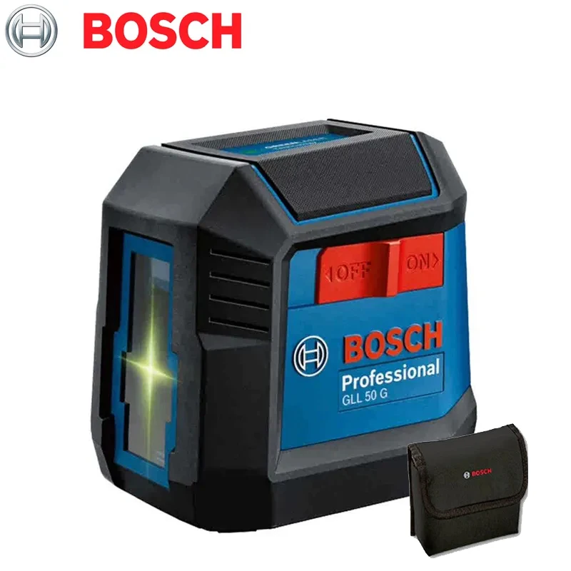 

BOSCH GLL50G Green Laser Level 2line 15m Max 1/4in IP55 Small & Compact Portable Marking Instrument Bare Tool