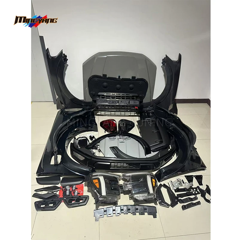 PP Plastic T6 T7 T8 Upgrade to F150 Raptor 2025 Facelift Car Bumper Accessories Bodykit for Ford Ranger 2012-2021 Body Kit