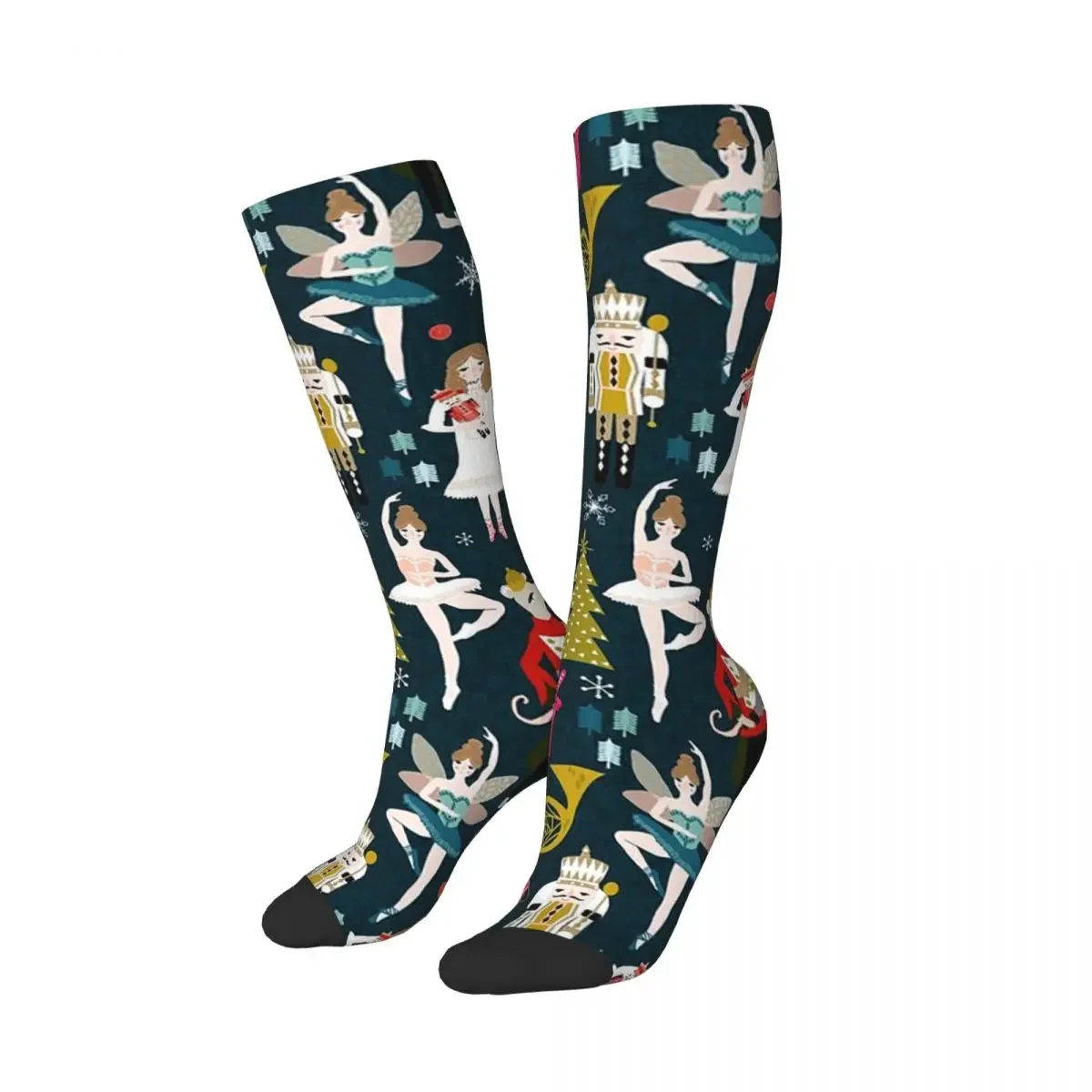 Nutcracker Ballet By Andrea Lauren Socks Harajuku High Quality Stockings All Season Long Socks Accessories for Man Woman's Gifts