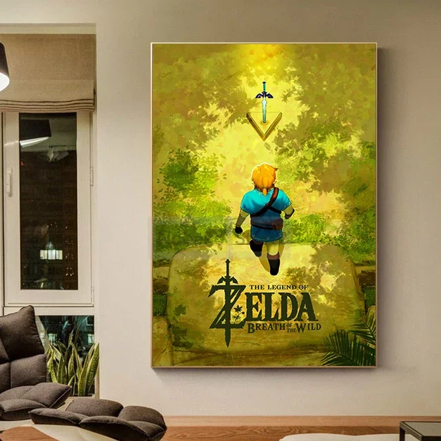 Classical Popular Electronic Games The Legend of Z-Zelda Poster and Prints Canvas Painting Wall Art Pictures Home Room Decor