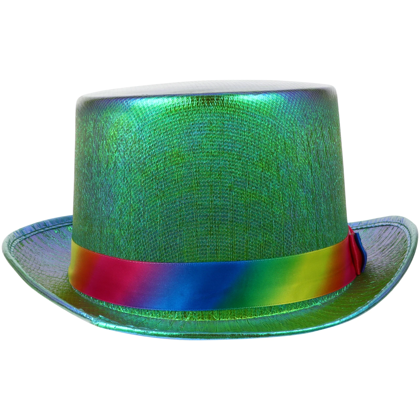 

Jazz Gradient Ribbon Fashionable Beautiful Strong Material Suitable Size Party Decorations Retro Hat Flat Head Prop Stage Show