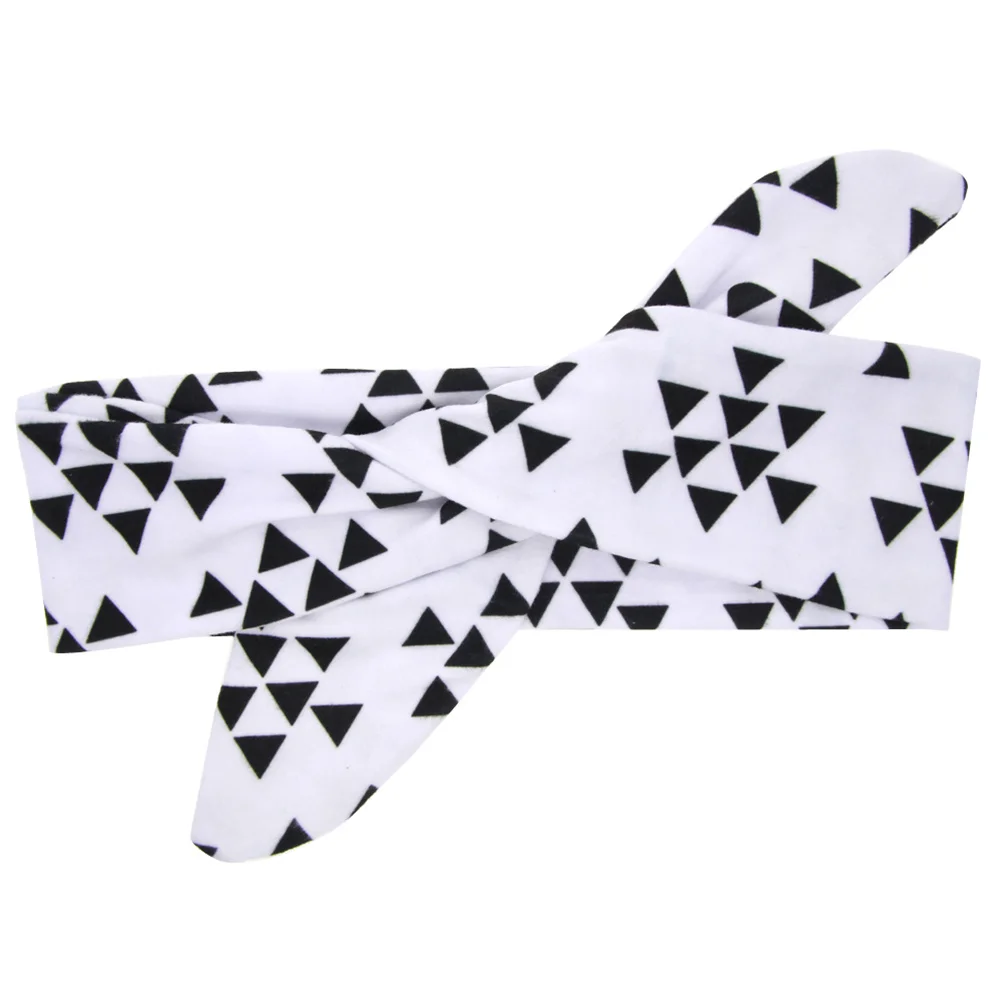 

Infants Bunny Rabbit Ear Headband Set White Triangle Easy Wash Baby Headwrap Hairband Baby Girl Headbands Toddler Headwrap