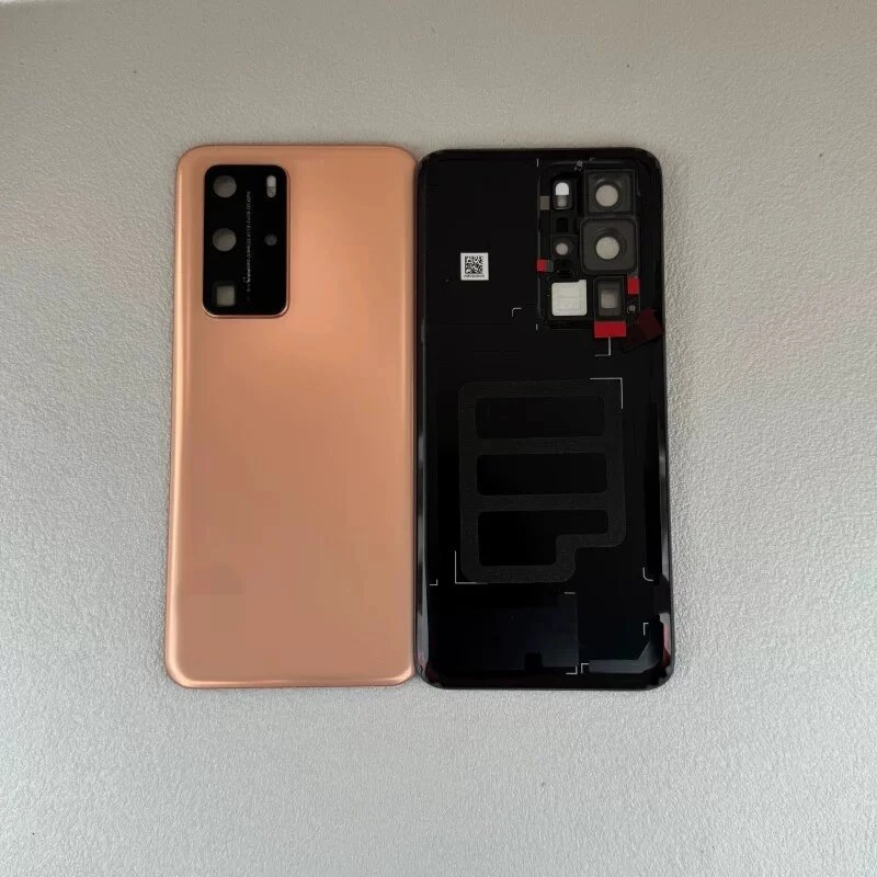 For Huawei P40Pro Glass Back Lid Housing Case Battery Cover Repair  Parts  With Camera Lens and Adhesive