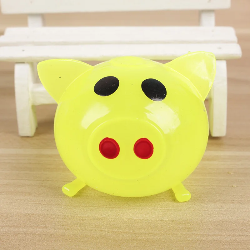 1Pcs Jello Pig Bonito Anti Stress Fidget Splat Porco De Água Bola Ventilação Brinquedo Pegajoso Porco Squishy Antistress Relief Presente engraçado