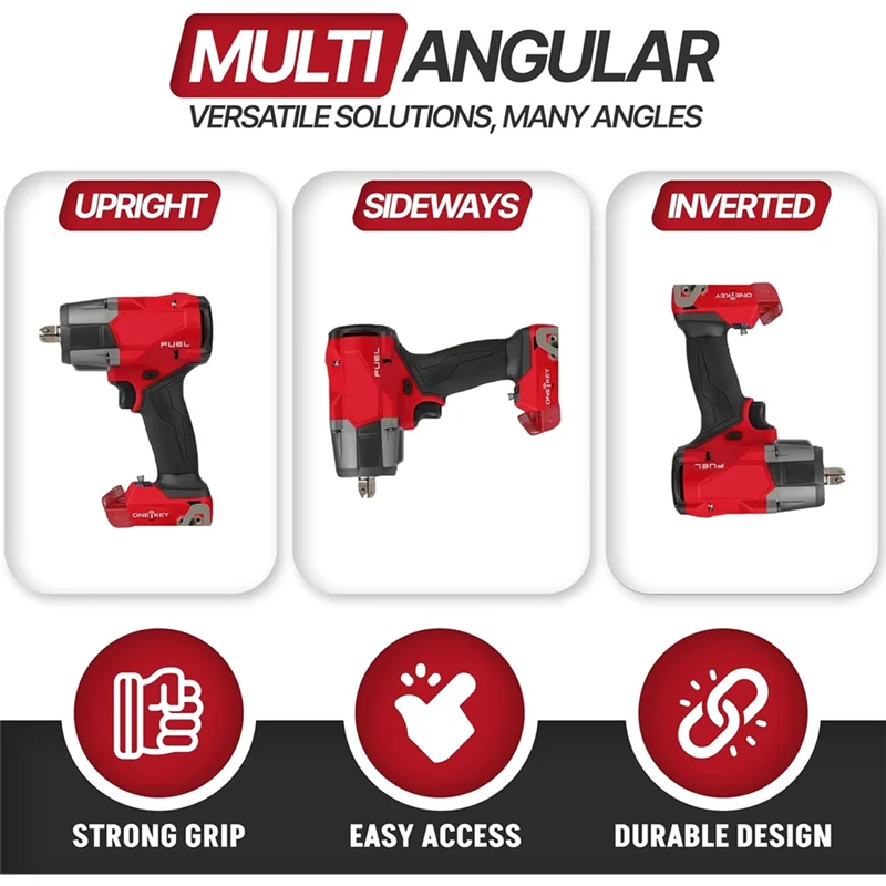 

ABRW-For Drill M18/18V Cordless Tools- Tool Organizer 6-Pack- Includes Screw Set For Tool Holders