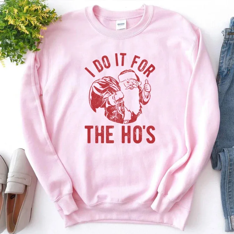 DY20Rude عيد الميلاد البلوز أفعل ذلك ل Hos مضحك سانتا عيد الميلاد هوديي سانتا كلوز عيد الميلاد سترة الرجعية عيد الميلاد Sweatshi