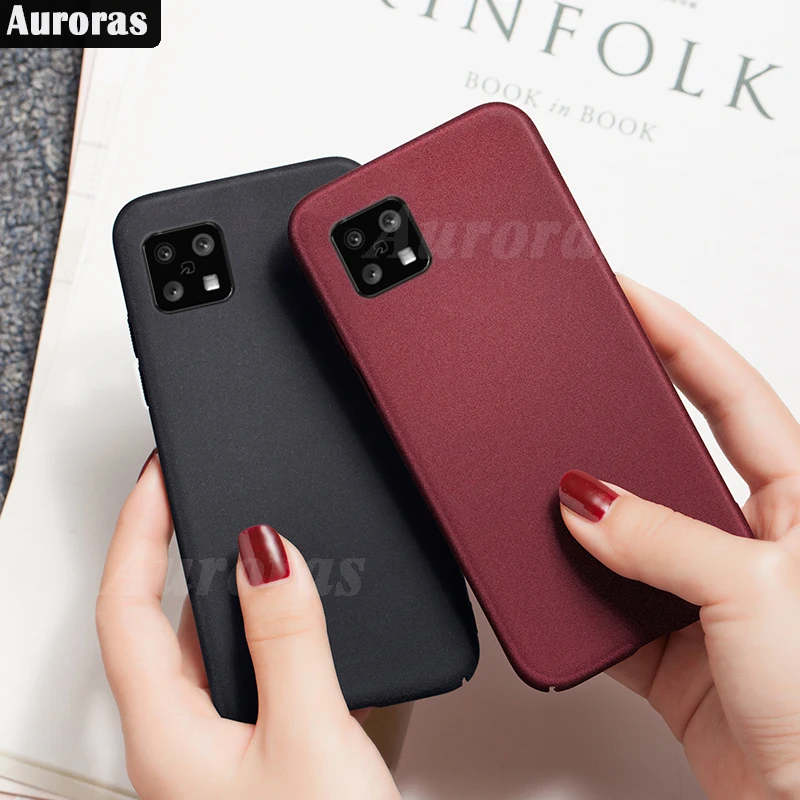 Auroras For Sharp Aquos Sense 5G Case Matte Frosted Soft Silicone Shockproof Shell For Aquos Sense4 4G Lite Back Cover