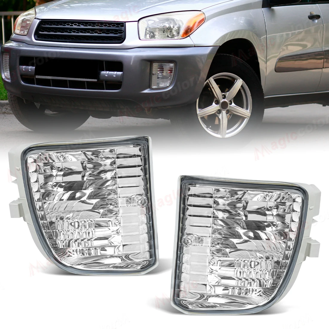 

2pcs Foglight For Toyota RAV4 RAV 4 2001 2002 2003 Car Front Bumper Fog Lamp Daytime Running Driving Light No Bulb High Quality