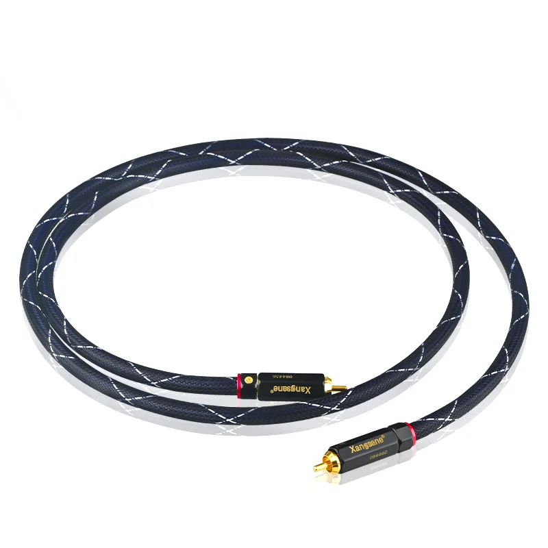 Âm Thanh HiFi RCA Kỹ Thuật Số Cáp Đồng Trục 75Ohm IT65G Mạ Bạc Khuếch Đại Loa Siêu Trầm Dây