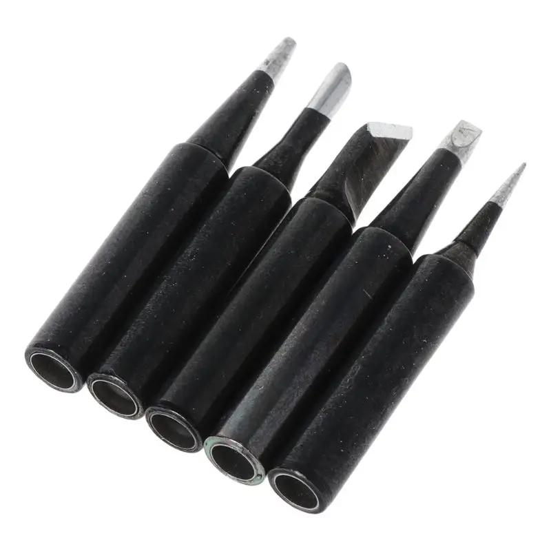 5 Pcs Lead Free Replacement Soldering Solder Iron Tips 900M-T-B For HAKKO Saike