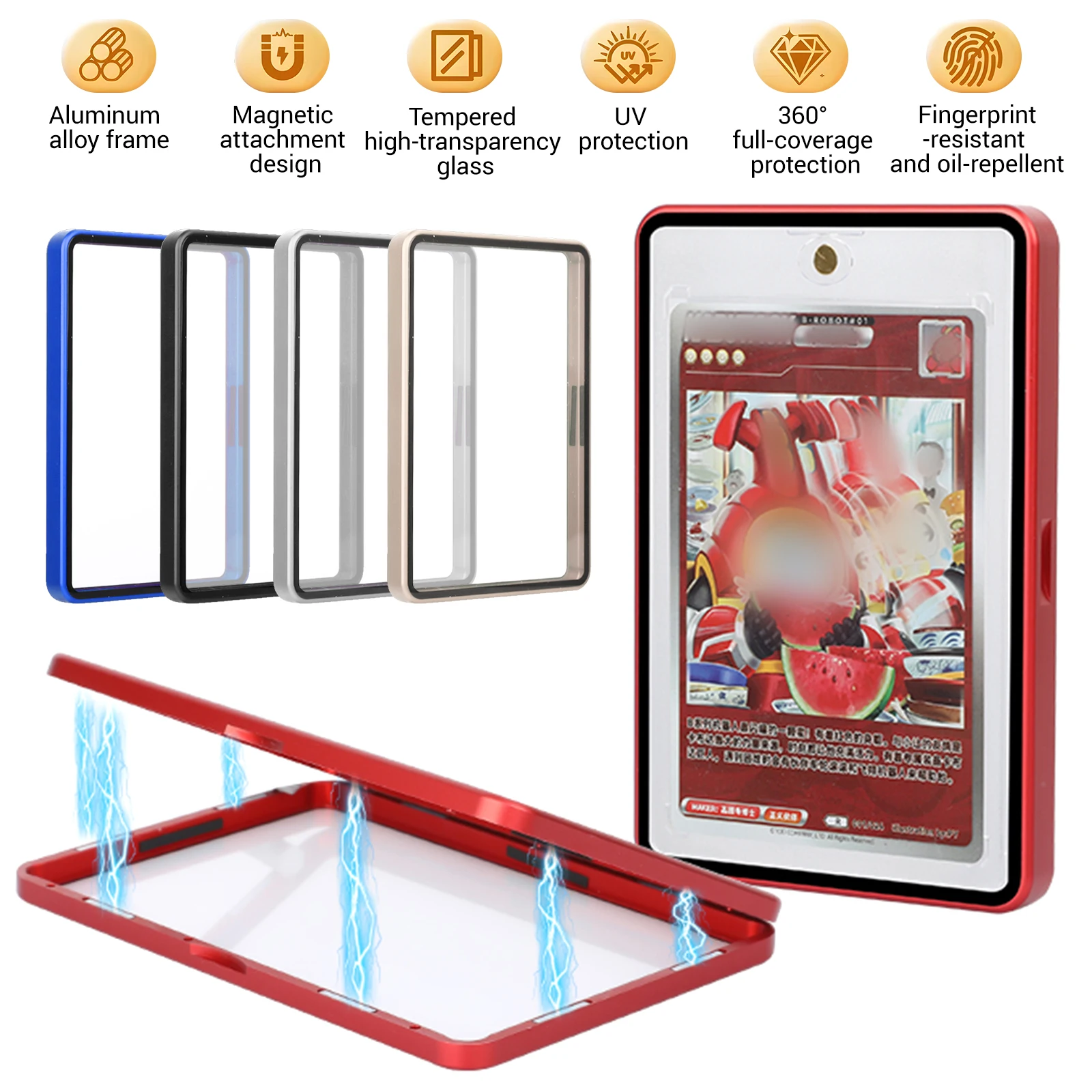 

Магнитный защитный чехол для коллекционных карточек, подходит для One Touch, подходит для панели Ultra Pro 35PT 130PT