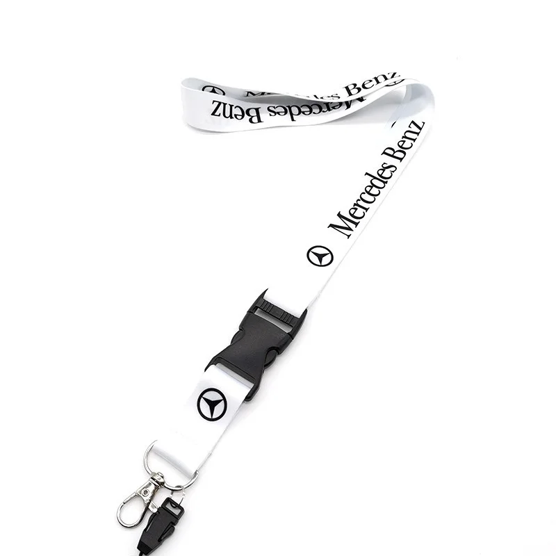 Voor Mercedes Benz Motorrad Lanyard Nylon Afdrukken Emblem Zwarte Stijl Sleutelhanger motorfiets accessoires gadget auto Mode Cadeau