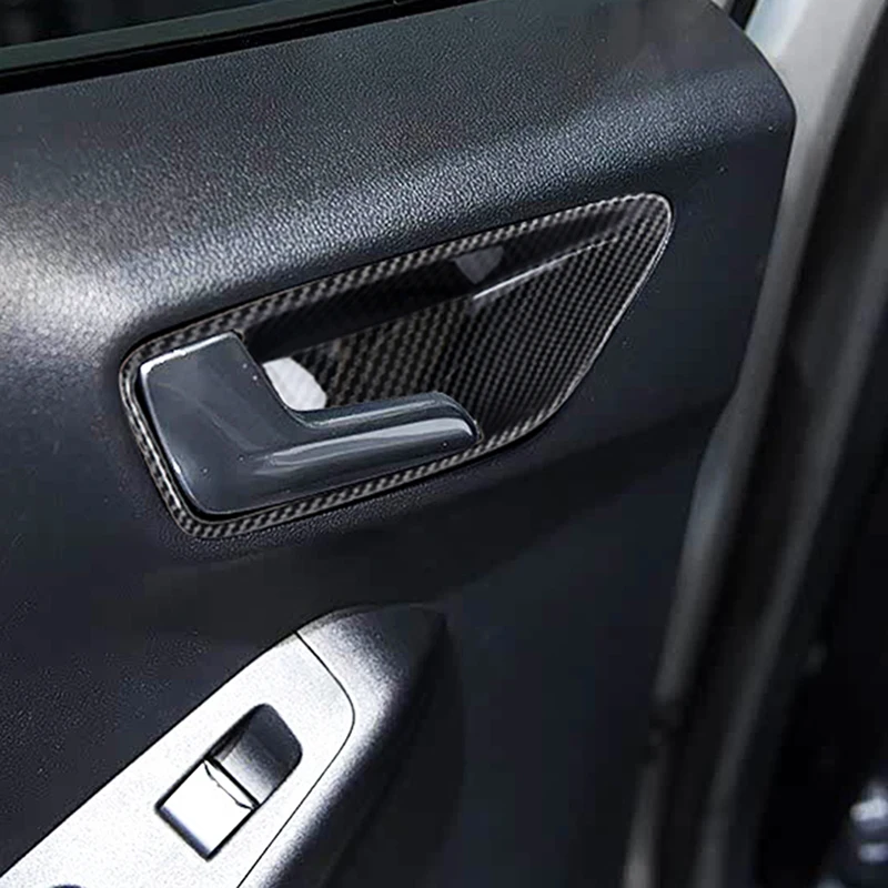 Good Quality New For Ford Puma 2019-2024 Carbon Style Side Door Interior Inner Power Window Lift Switch Buttons Handles Bowls Co