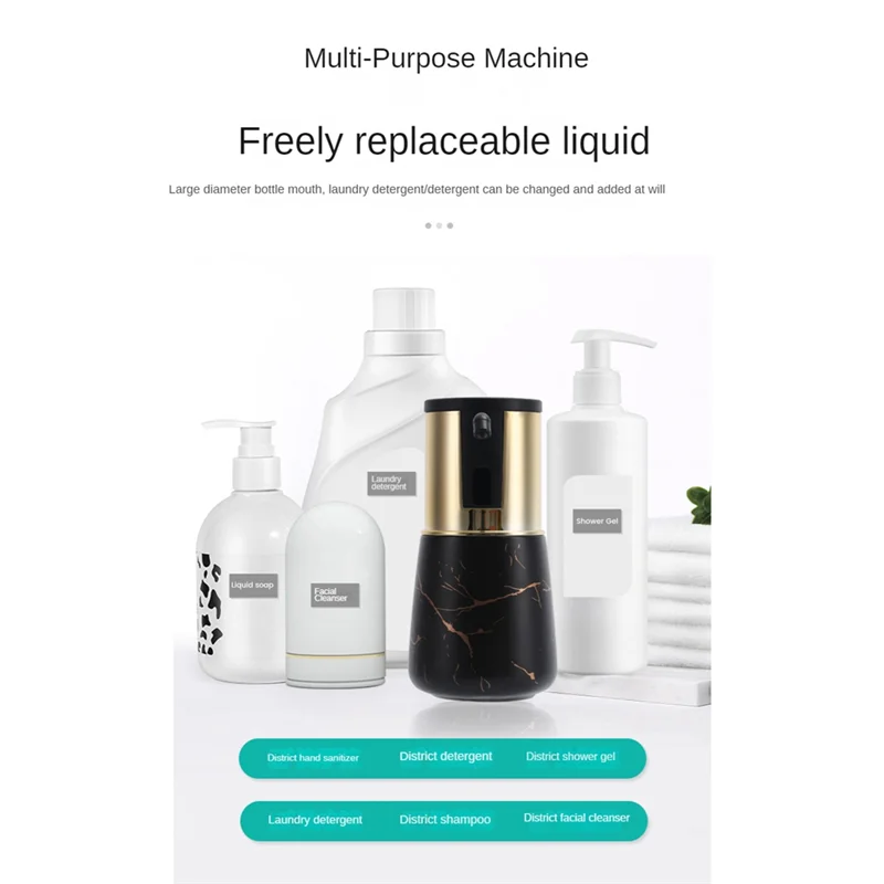 

A96Q-Automatic Soap Dispenser Touchless, Auto Soap Dispenser for Bathroom,11Oz Lotion Automatic Soap Dispenser,White