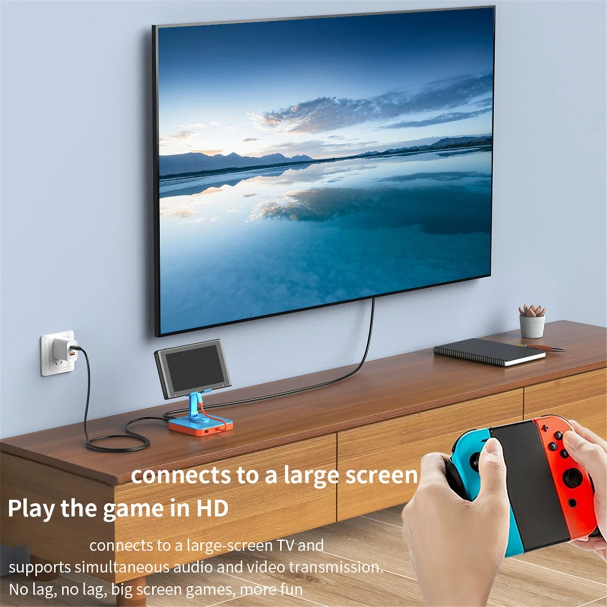 حامل لوحة هاتف قابل للتعديل ، محور ، محطة إرساء USB للتبديل ، منافذ شحن PD W لهاتف iPhone 15 Pro 3 in 1