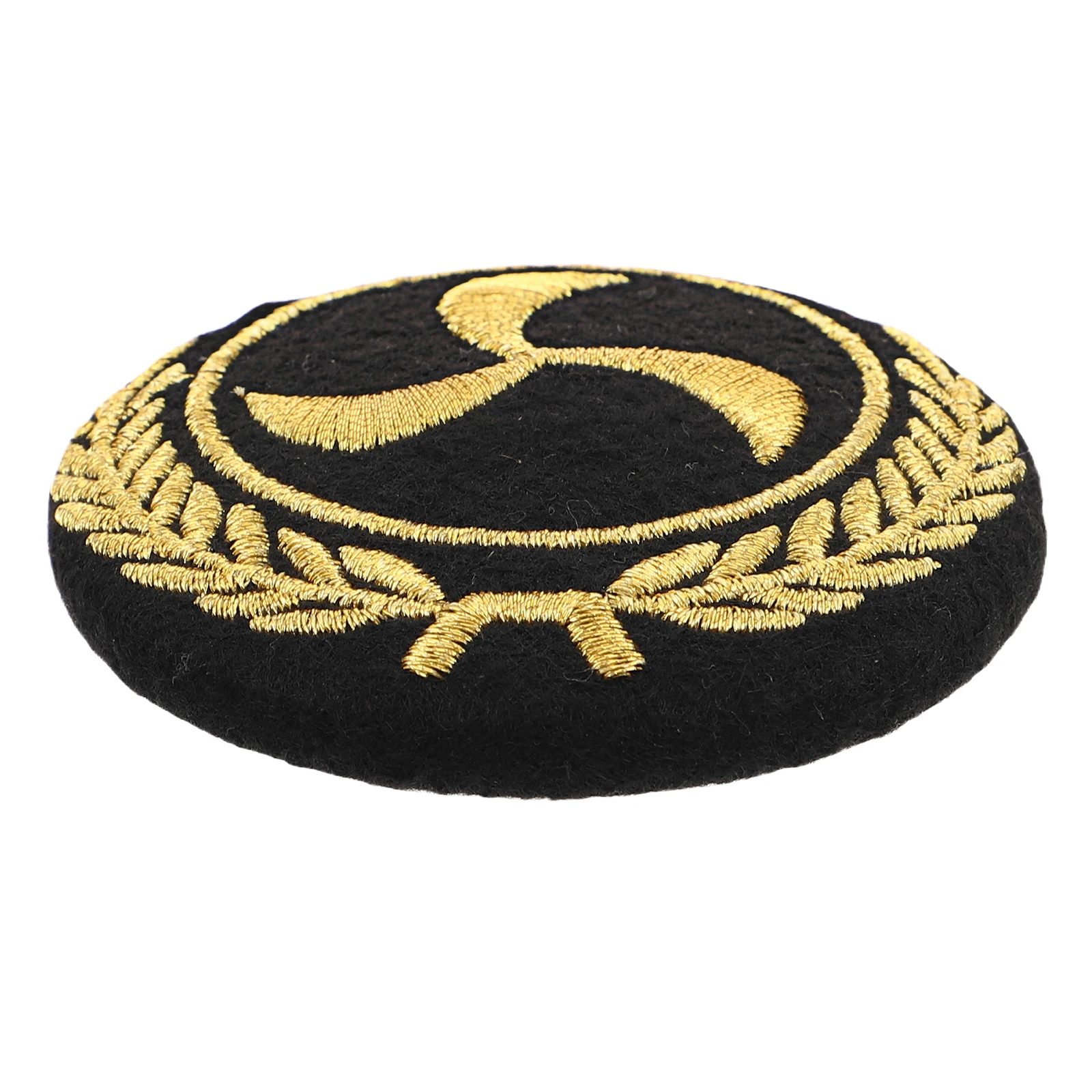 

Crew Cap Metal Sailor Hat Patch Uniform Decoration Marine Nautical Sew On Yacht Navy Costume Sailing Badge Cotton Thread