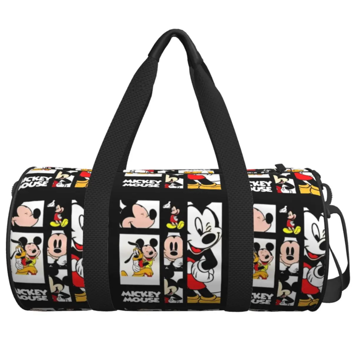 

Men's Travel Bag Mickey Mouse Print Gym Bag Large Portable Pattern Handbag Vintage Training Sports Bag