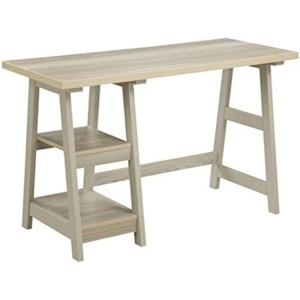 Scrivania da 47 pollici Designs2Go Convenience Concepts bianca stagionata