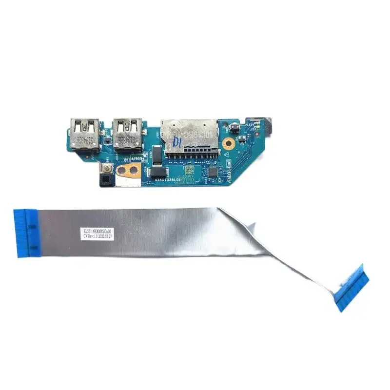 For Lenovo IdeaPad S340-15IWL 15api USB card reader power button board cable 5c50s2490 8 LS-H102P