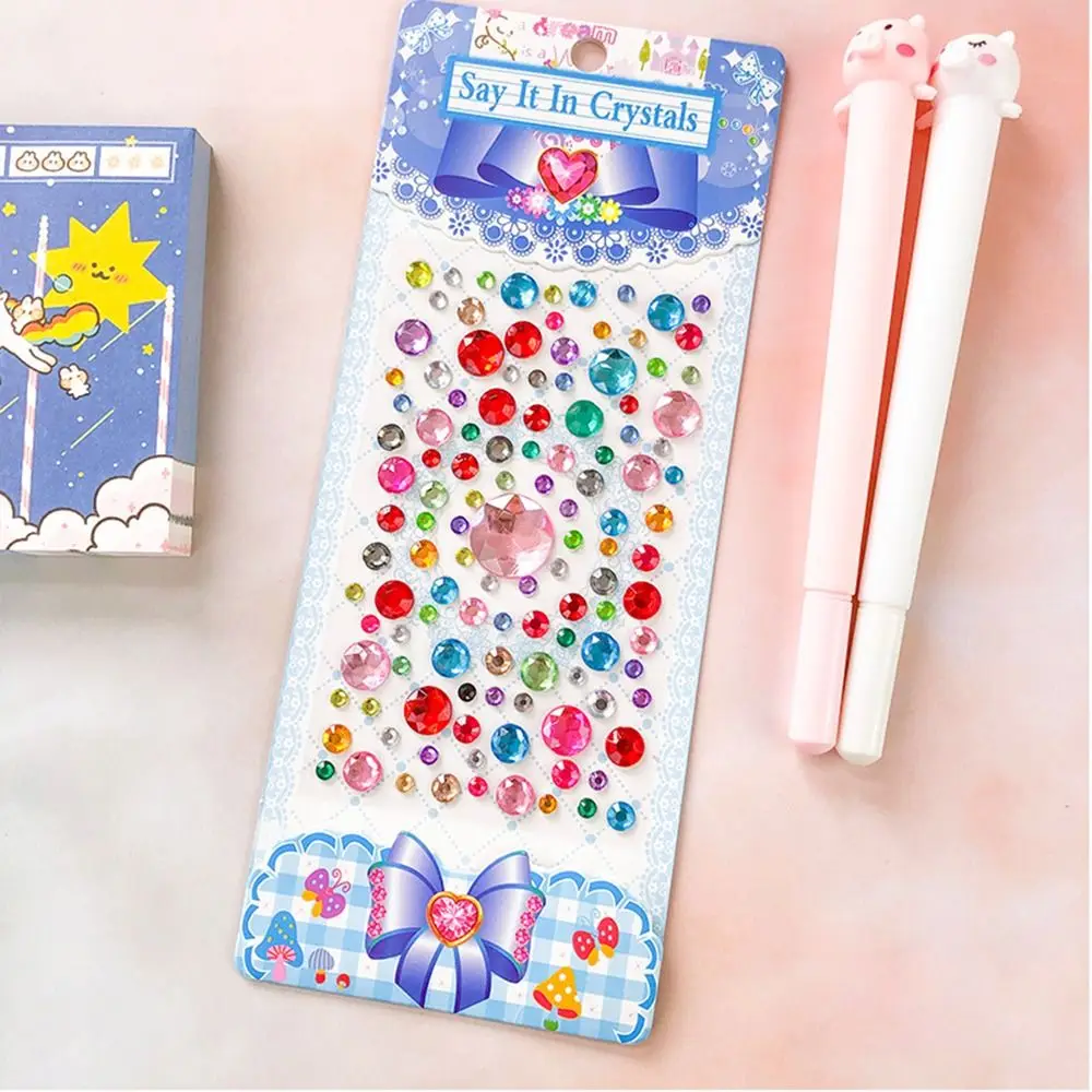 Decoration Stickers 3D Gem Stickers Scrapbooking Diary Album Children Toy Gem Sticker Self Adhesive DIY Mobile Phone