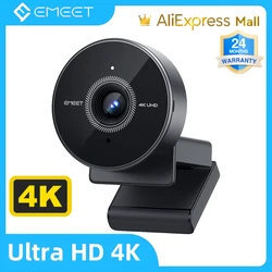 Webcam 4K Web Camera 2K Streaming 1080P HD USB Mini Webcam For Youtube Zoom Video Calling Laptop Computer 4K EMEET web cam