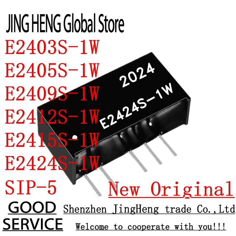 1PCS E2403S-1W E2405S-1W E2409S-1W E2412S-1W E2415S-1W E2424S-1W 24V TURN 3.3V 5V 9V 12V 24V SIP-5 1W Isolated power module