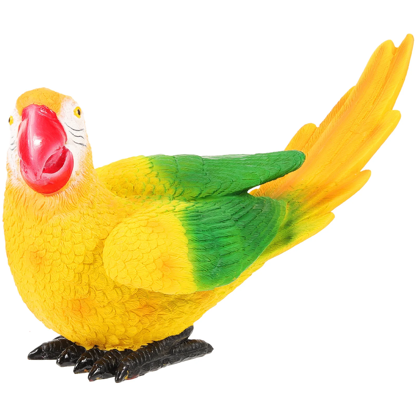 

Decorative Bird Adornment Lifelike Parrot Ornament Tree Decor Spring Feeling Outdoor Parrot Bird Figurine