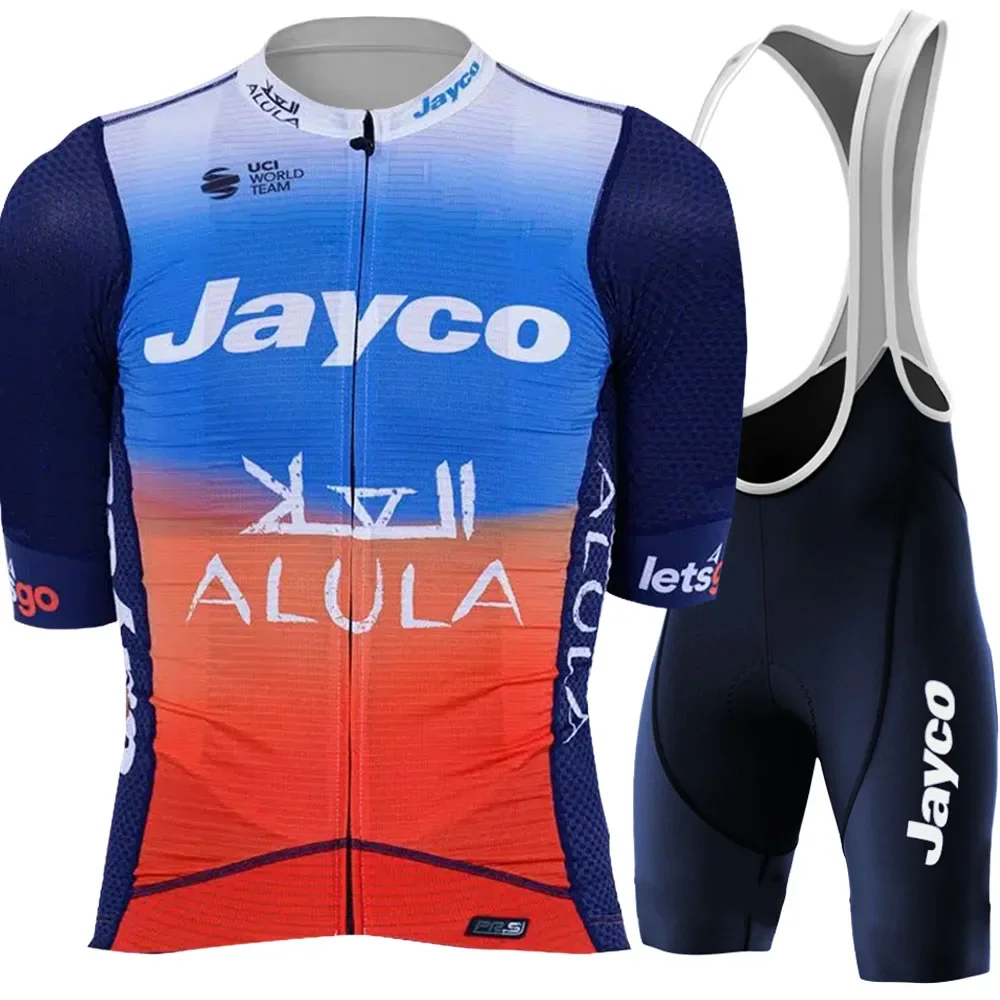 Team Jayco Alula 2024 Cycling Jersey Set Australia TDF Cycling Clothing Men Road Bike Shirts Suit Bicycle bib Shorts MTB Maillot