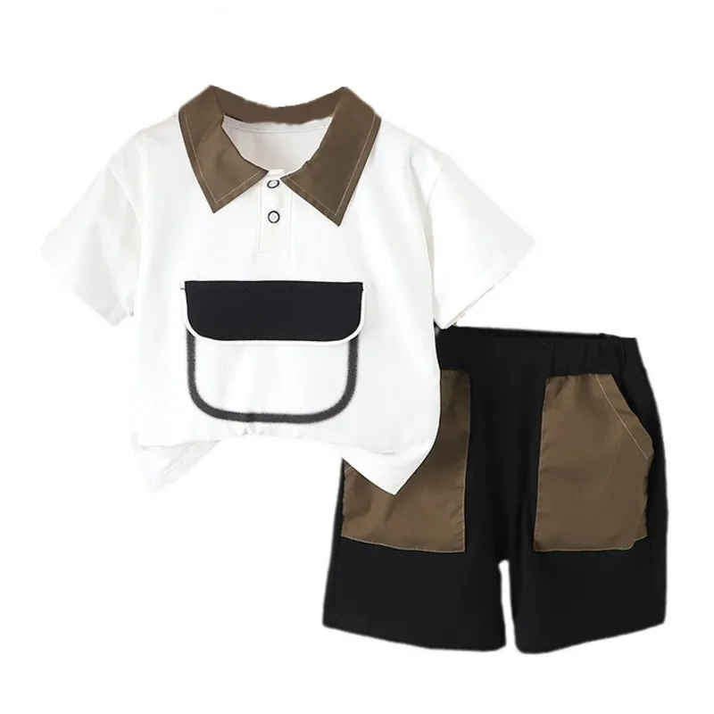 

New Summer Baby Clothes Suit Children Casual T-Shirt Shorts 2Pcs/Set Kids Boys Clothing Toddler Sports Costume Infant Tracksuit