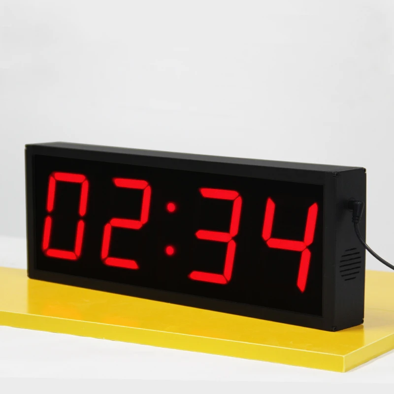 CP18 Multi-Functional  4 Inch 4 Digit Digital Clock We Countdown Clock LED Digital Time Timer