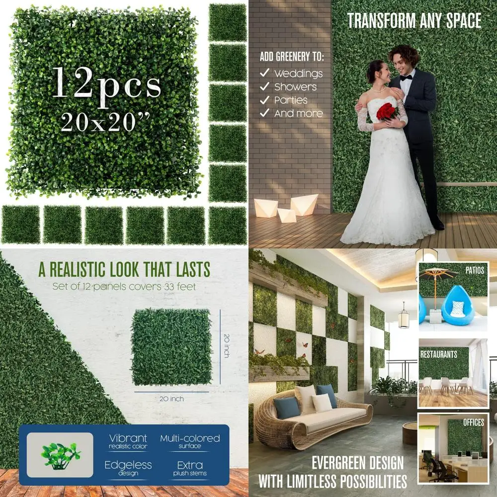 

Настенные панели с травой Houseables, самшитовые панели, зеленая стена, травяной фон, зеленый фон, искусственный зеленый декор, искусственная еда