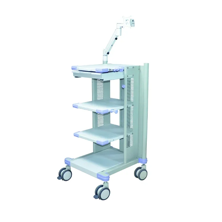 Hospital medical endoscopy cart trolley for sale Endoscopic system trolley